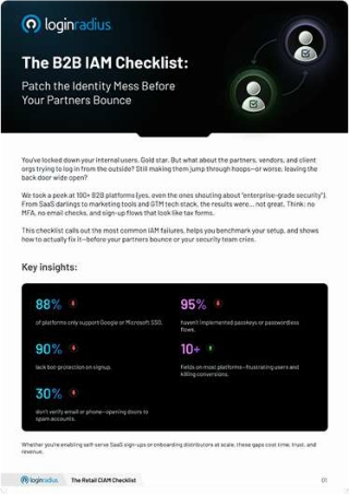 Checklist for B2B Identity Management - LoginRadius