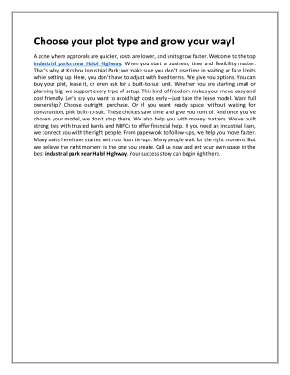 Choose your plot type and grow your way