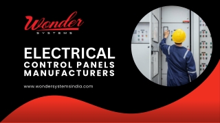 Best Electrical Control Panels Manufacturer in India