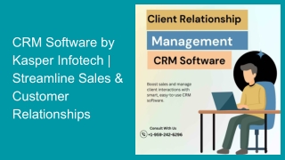 CRM Software by Kasper Infotech | Streamline Sales & Customer Relationships