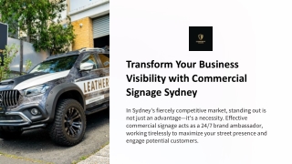 Transform Your Business Visibility with Commercial Signage Sydney