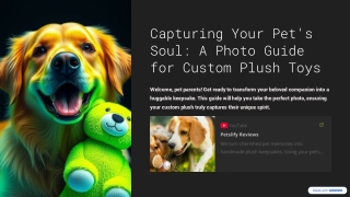 Capturing Your Pet's Soul: A Photo Guide for Custom Plush Toys
