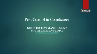 Pest Control in Coimbatore