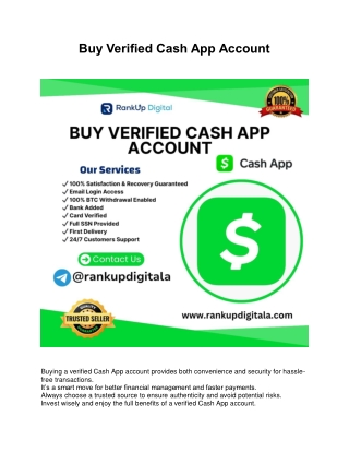 Buy Verified Cash App Account