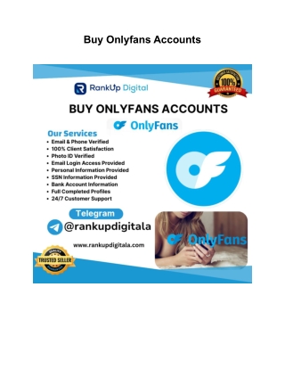 Buy Onlyfans Accounts