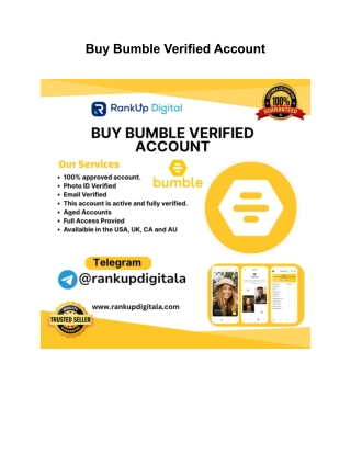 Buy Bumble Verified Account