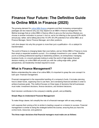 Finance Your Future_ The Definitive Guide to Online MBA in Finance (2025)