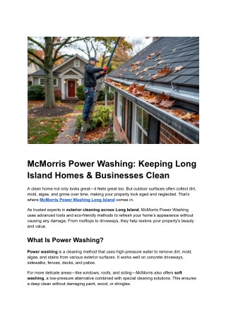 Post 25 - McMorris Power Washing_ Keeping Long Island Homes & Businesses Clean