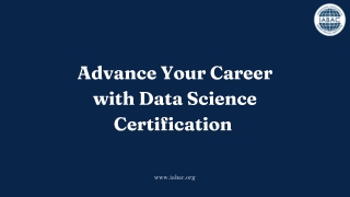 Advance Your Career with Data Science Certification