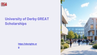 How to avail University of Derby - GREAT Scholarship