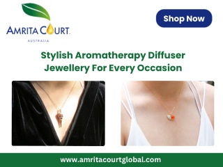 Stylish Aromatherapy Diffuser Jewellery For Every Occasion