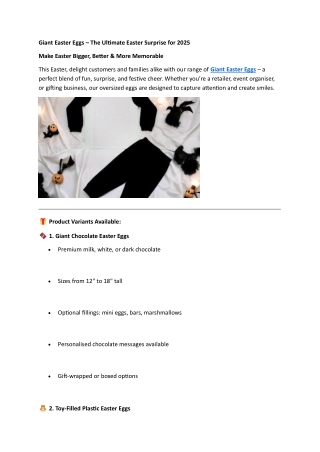 Make Easter Bigger, Better & More Memorable