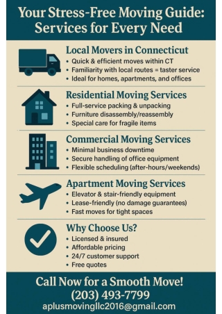 Your Stress-Free Moving Guide Services for Every Need