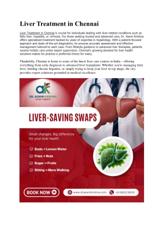 Liver Treatment in Chennai