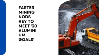 Faster mining nods key to meet '30 aluminium goals'