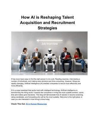 The Future of Talent Acquisition: AI-Driven Recruitment Explained