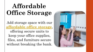 Affordable Office Storage