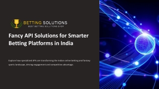 Fancy API Solutions for Smarter Betting Platforms in India