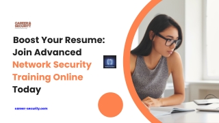 Boost Your Resume Join Advanced Network Security Training Online Today