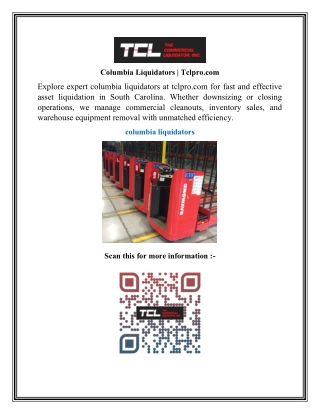 Columbia Liquidators  Tclpro