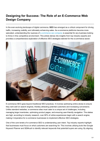E-Commerce SEO Strategies Insights from Top Industry Experts