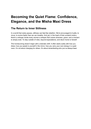 _misha maxi dress...
