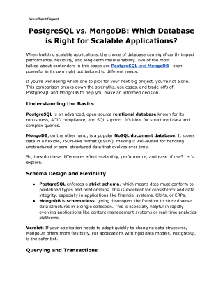 PostgreSQL vs. MongoDB_ Which Database is Right for Scalable Applications_
