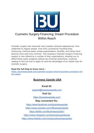 Cosmetic Surgery Financing_ Dream Procedure Within Reach (1)