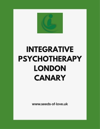 Integrative Psychotherapy in London Canary for Healing