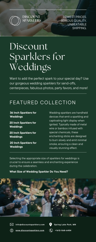 Make Your Wedding Shine with Affordable Wedding Sparklers