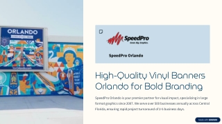 Vibrant Vinyl Banners in Orlando for Business Promotions