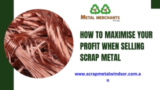 How to Maximise Your Profit When Selling Scrap Metal
