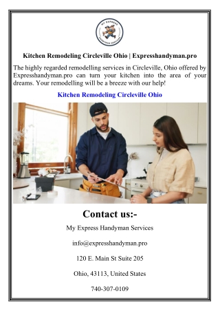 Kitchen Remodeling Circleville Ohio  Expresshandyman.pro