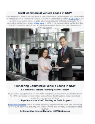 Truck Loan in Melbourne