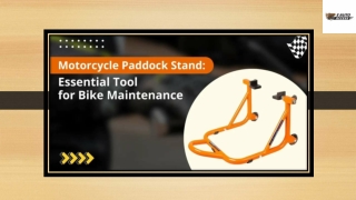 Motorcycle Paddock Stand: Essential Tool for Bike Maintenance