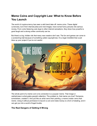 Meme Coins and Copyright Law_ What to Know Before You Launch (1)