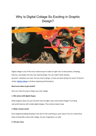 Why Digital Collage Is Revolutionizing Graphic Design