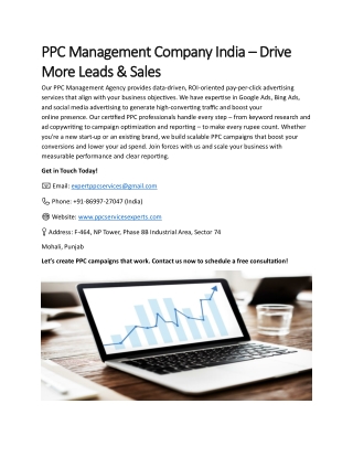 PPC Management Company India