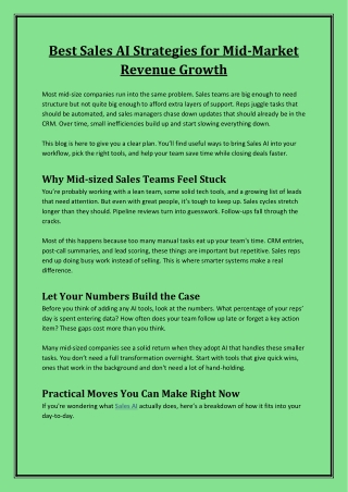 Unlock Smarter Selling with Sales AI Technology