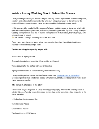 Best Wedding Photographers | What A Story