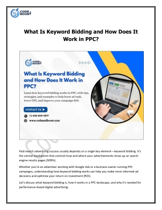 What Is Keyword Bidding and How Does It Work in PPC