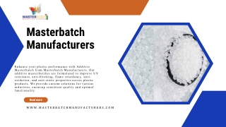 Masterbatchmanufacturers.com