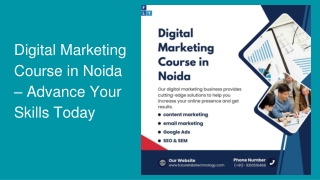 Digital Marketing Course in Noida – Advance Your Skills Today