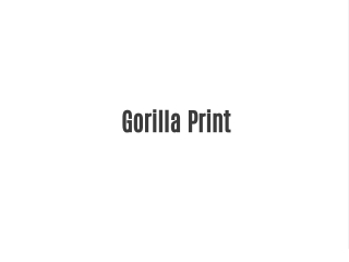 Gorilla Print