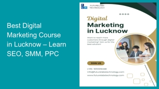 Best Digital Marketing Course in Lucknow – Learn SEO, SMM, PPC