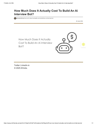 How Much Does It Actually Cost To Build An Ai