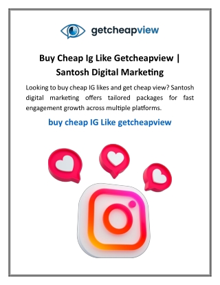 Buy Cheap Ig Like Getcheapview
