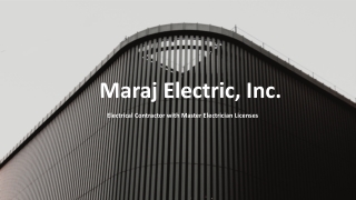 Maraj Electric, Inc. - Elevating Electrical Standards for the Future