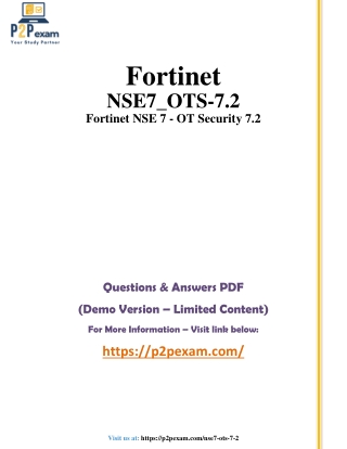 NSE7_OTS-7.2 Question and Answers pdf dumps