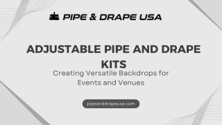 Transform Any Space Instantly with Pipe and Drape Kits